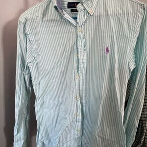 Ralph Lauren Men's Striped Blue Shirt